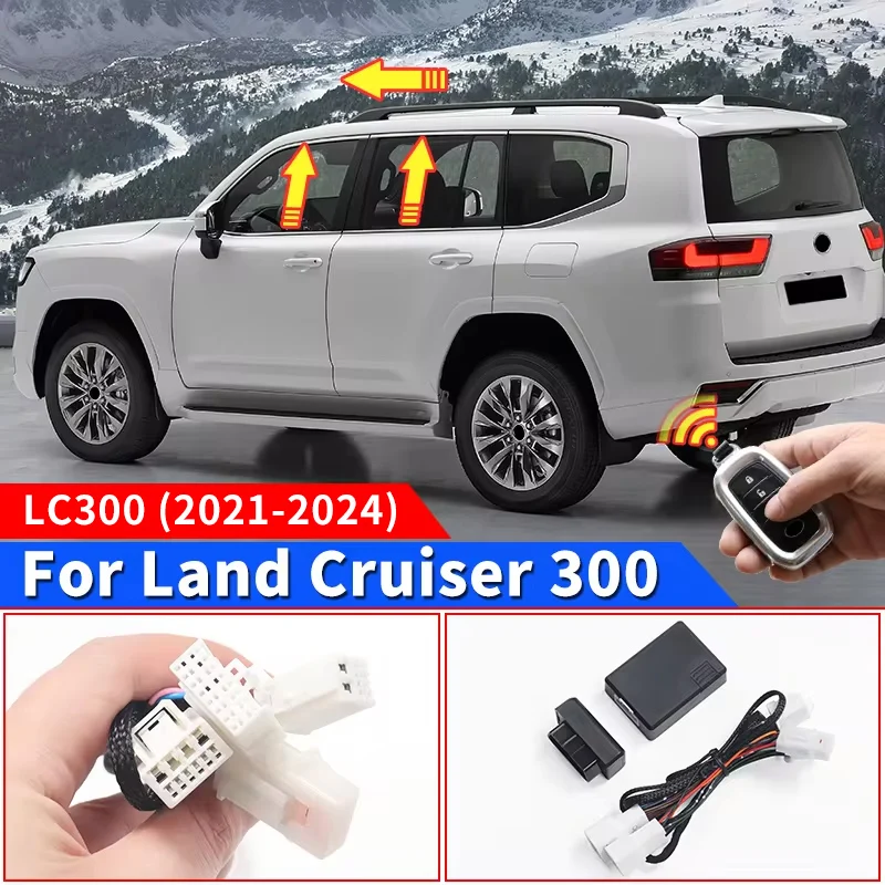 Automatické zatvorené okno + strešné okno + Modul OBD Dvere pre Toyota Land Cruiser 300 LC300 2021 2022 2024 Interiérové ​​príslušenstvo