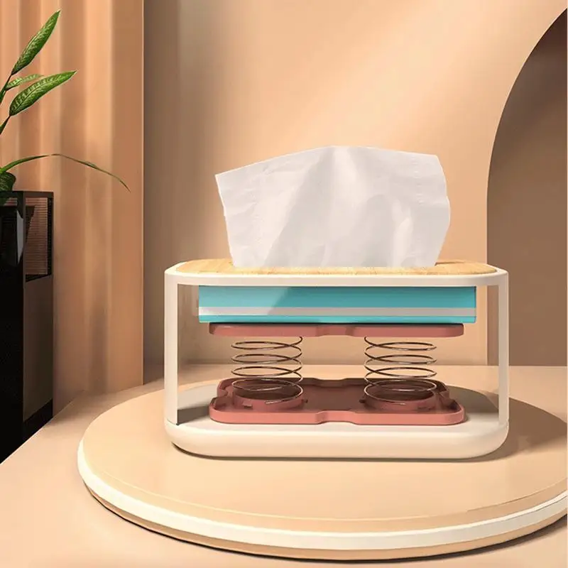 Automatické zdvíhacie pružiny tkaniva Tissue Box Tissue Dispenser Puser Bracket Tissue Tissue Cover Automatické zdvíhacie pružina