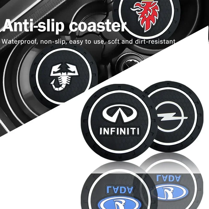 Automatický pohár držiak na držiak proti sklzu vložky Coasters Coasters Interiérové ​​príslušenstvo pre BMW M E34 E36 E60 E90 E46 E39 E70 F10 F20 F30 x5 x6