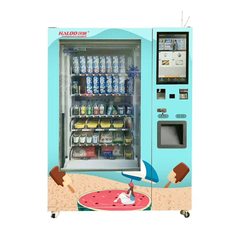 Automatický predajný automatický automatický automaty na snehový kužeľ s čítačkou kariet