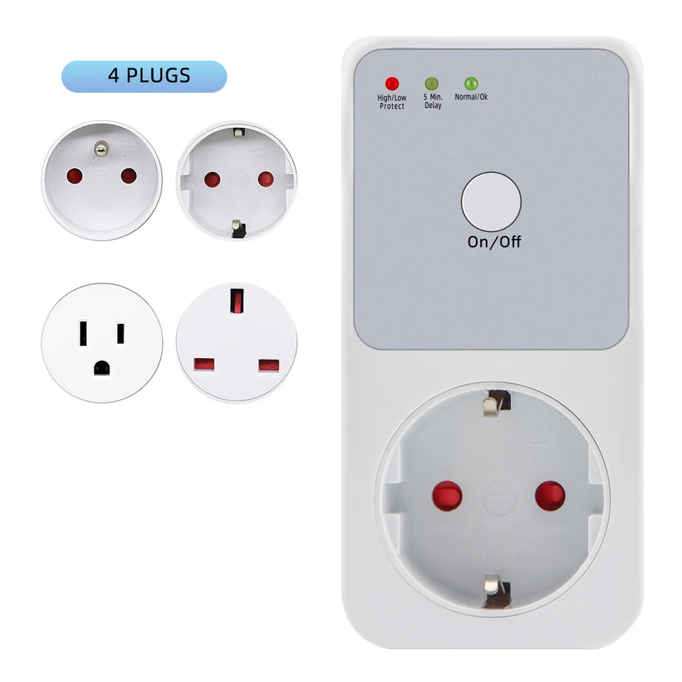 Automatický prepínač soketu chrániča napätia AC 220V Power Surge Bezpečný ochranca