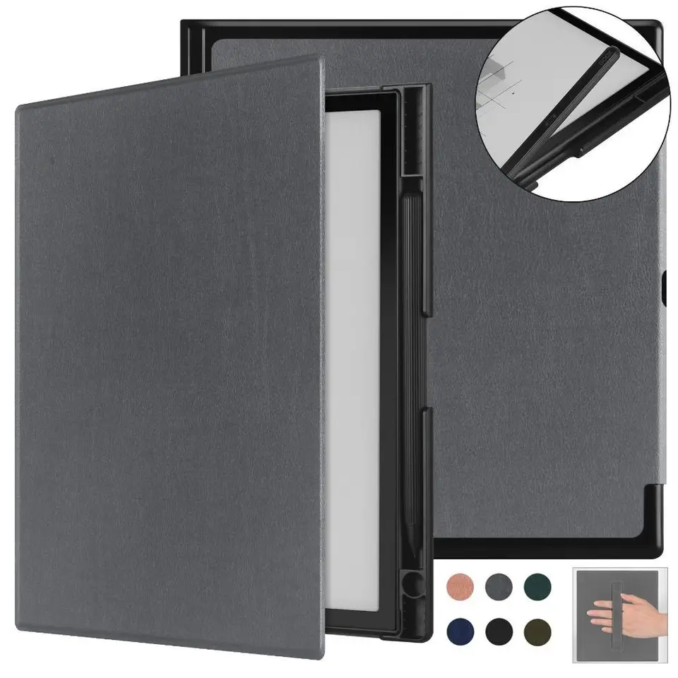 Automatický spánok/prebudenie E atrament tablety Držiteľ ruky s ručným krytom epaper folio pre boox note Air 3/4 CB/W 10,3 palca 2024
