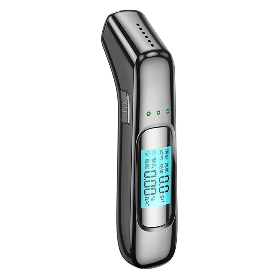 Automatický testovací nástroj na alkohol s alkoholom s LCD Screen Screen Profesionálnym dychom alkoholovým testerom USB nabíjateľné na osobné použitie