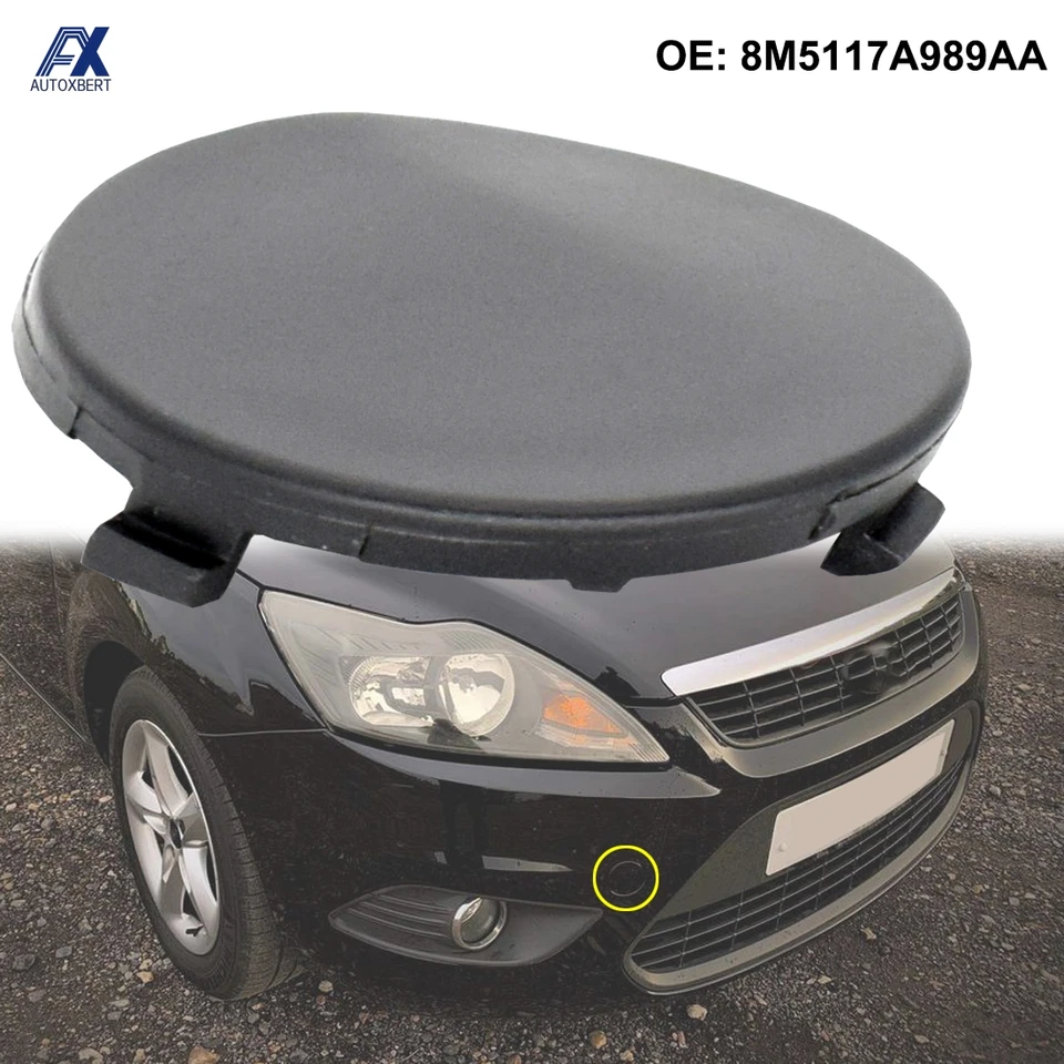 Automatický čierny predný nárazník vlečný kryt háčika vlečné očné oku M5117A989AB pre Ford Focus MK2 2008 - 2011Sedan 1521645