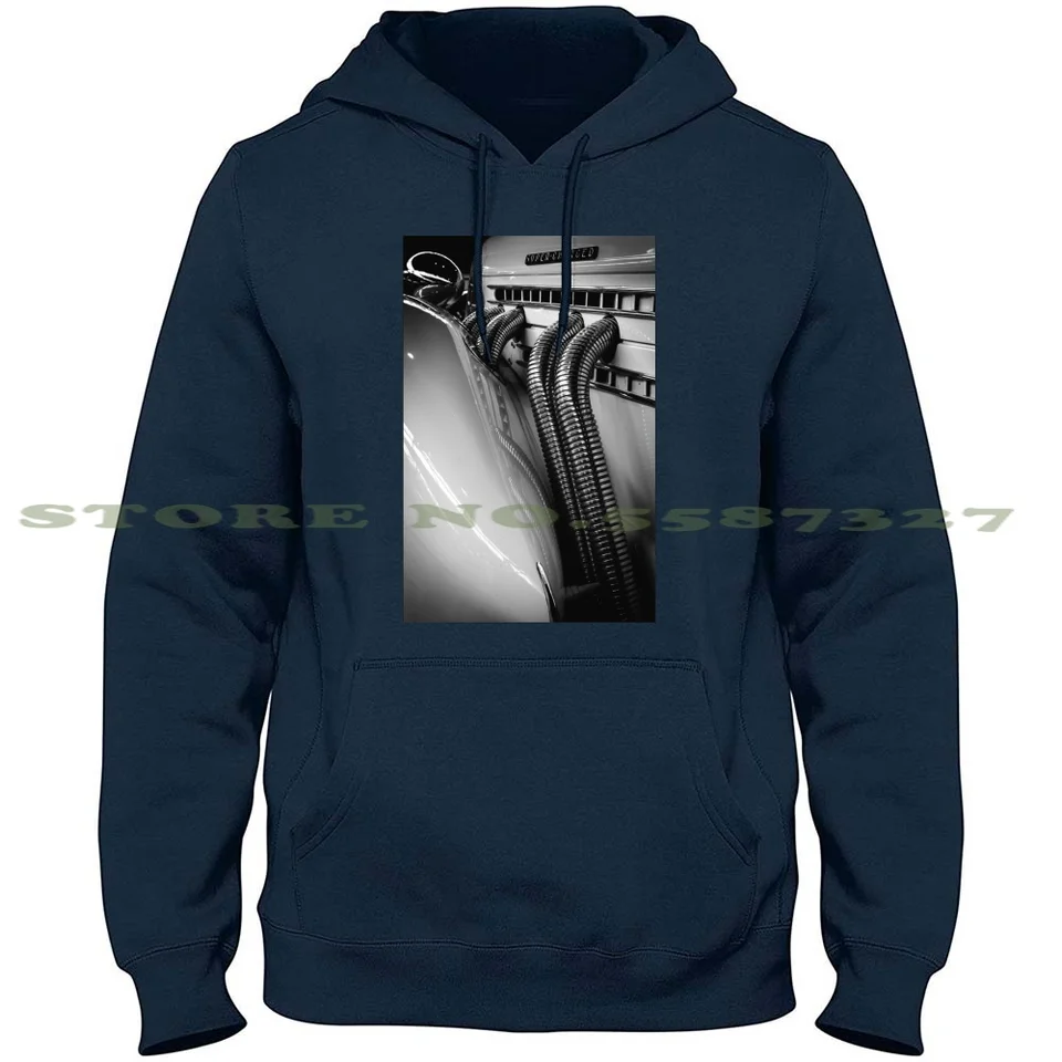 Automobil 100% čisto bavlnená kapucňa tričko automobilové autá Road Road Royce Black White Jake Varley Mars Station Supercar 30s