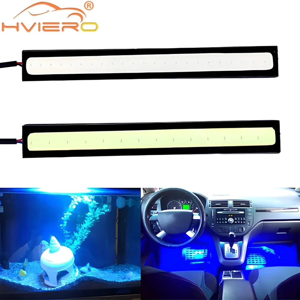 Automobil LED prúžok 14cm 1Row COB FOG LANTERNÁ DENNE RUDOVANÉ SILDILY SILDY Automatické vodotesná brzda LISSECK LAMP MODIFIKÁCIA