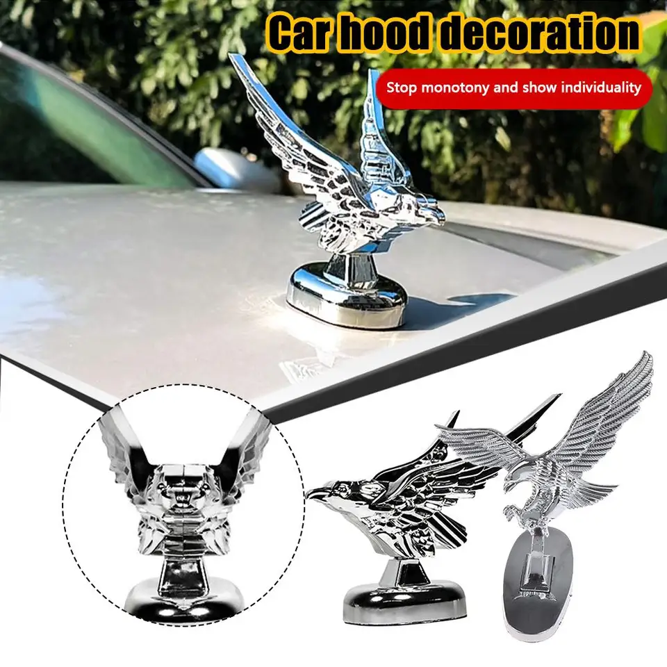 Automobil ornament Car Bonnet predný kapucňa orol ornament Odznak odznak automobilu Dekorácie Príslušenstvo Modifikácia V2A4