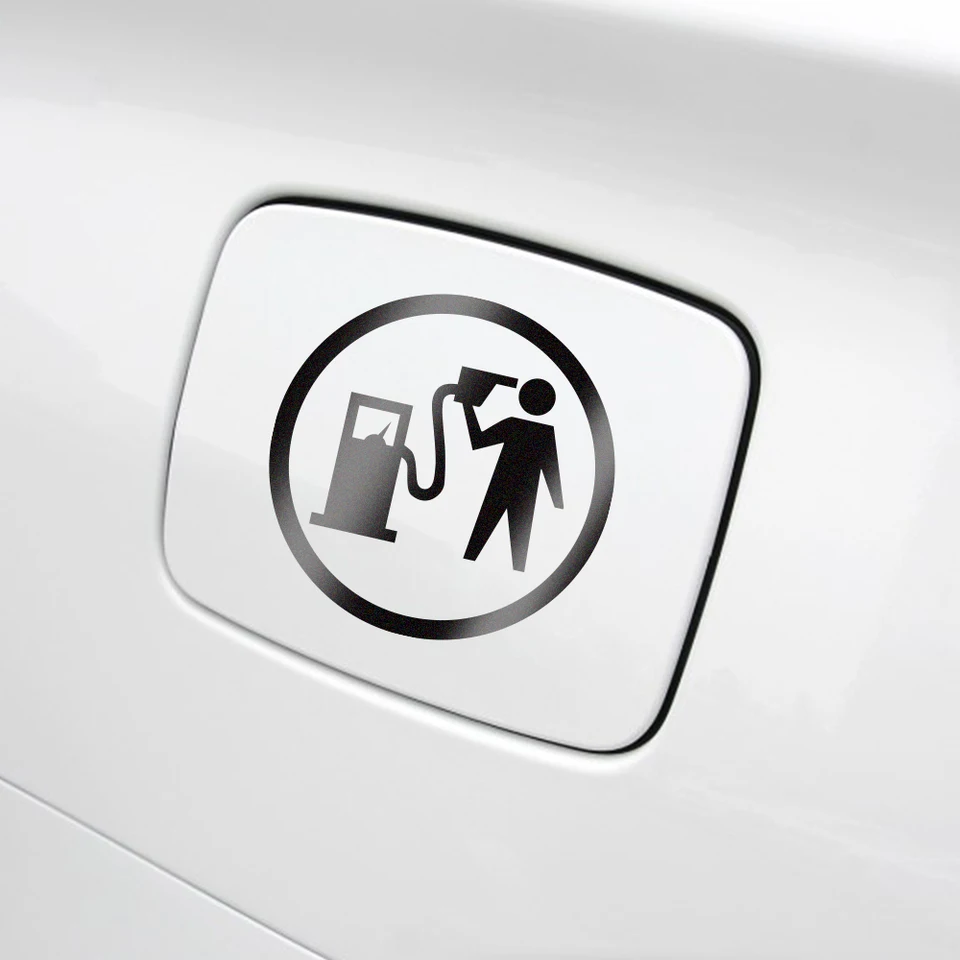 Automobil palivové čiapka nálepka Kreatívne reflexné vinylové filmové obtisky Tankance kryt cartoon dekor automatické vozidlo Exteriér