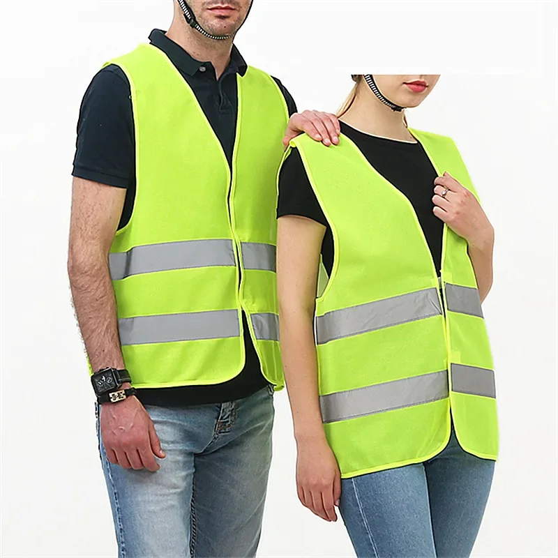Automobil reflexné bezpečnostné VES pásová vesta Reflexná pruh vesta Car Núdzová reflexná vesta Fluorescenčná sieť s vysokou viditeľnosťou