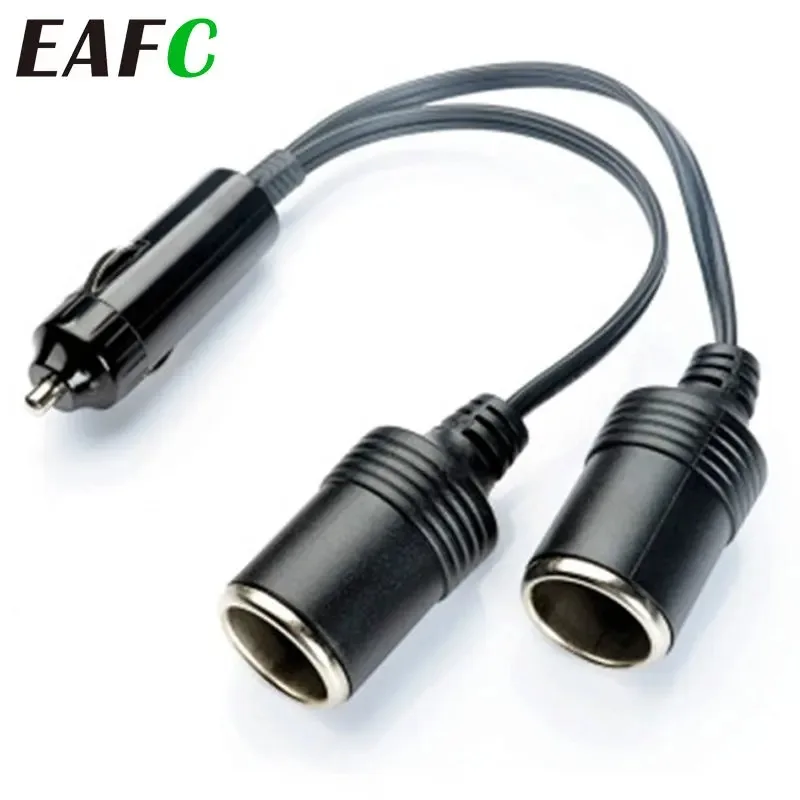 Automobil s dvojitým portom cigareta zapaľovač Splitter Fiter Socket Plug napájací adaptér výstup 10A elektrické drevo