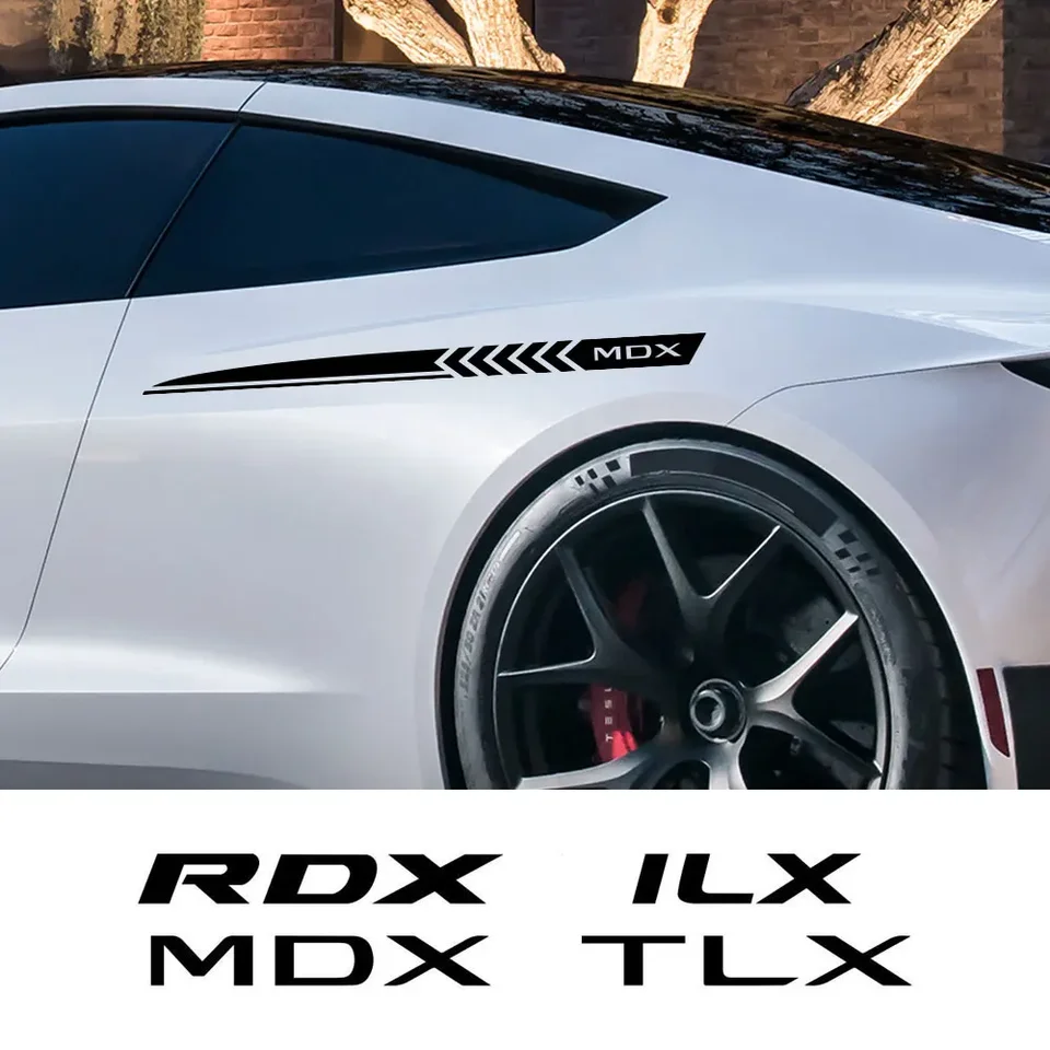 Automobil Sport Racing Sticker Automatické exteriérové ​​nálepky dekorácie Doplnky pre acura rdx mdx yd2 yd3 tlx vtec awd aspec ilx salón