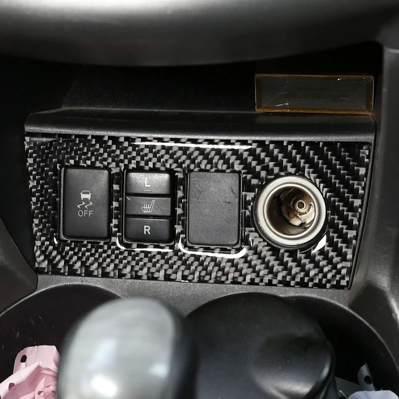 Automobil z uhlíkových vlákien cigareta zapaľovača panela Panel Panel Term Tink Tink pre Toyota Rav4 Rav 4 2006 2007 2008 2009 2009 2010 2011 2011