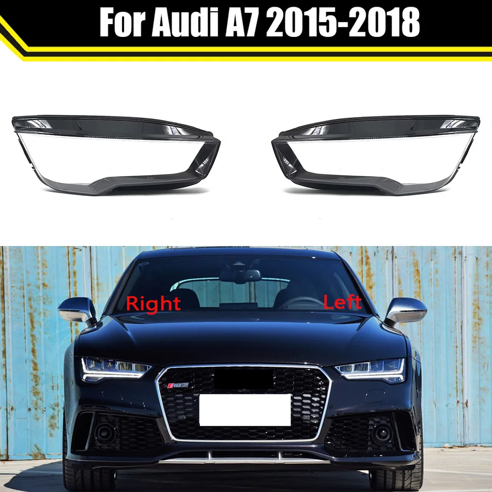 Automobilka predná sklenená lampa svetlometový lampa lampa shell Automatické lampa na čiapky Caps Cover Objektív pre Audi A7 2015 2016 2017 2017 2018