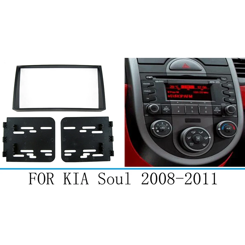 Automobilka Rádio Fascia Dash Dash Panel Rám pre Kia Soul 2008-2011