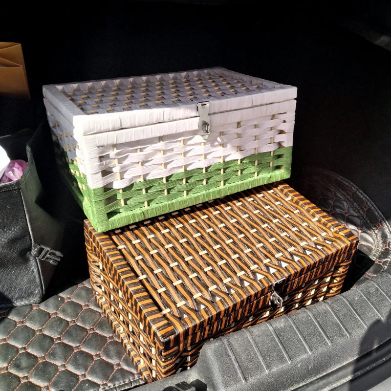 Automobilka Storage Box Fashion Slaw Plaited Basket