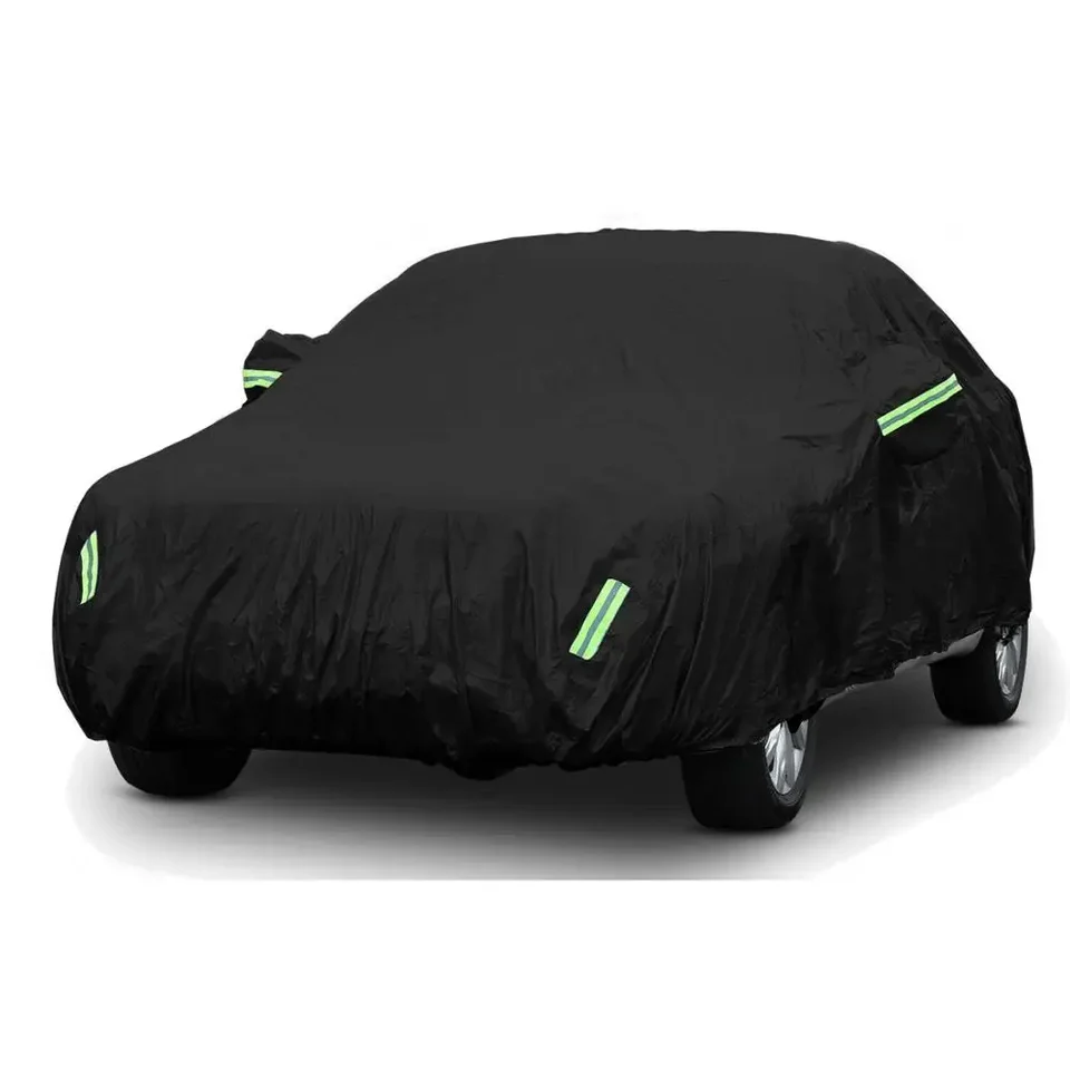 Automobilky 420D Dažďové dôkazy UV Slnko Sneh Protect Ochrante prachovo odolný voči nepremokavým automatickým sedanom hatchback SUV SUV Full Cover Coat Shade