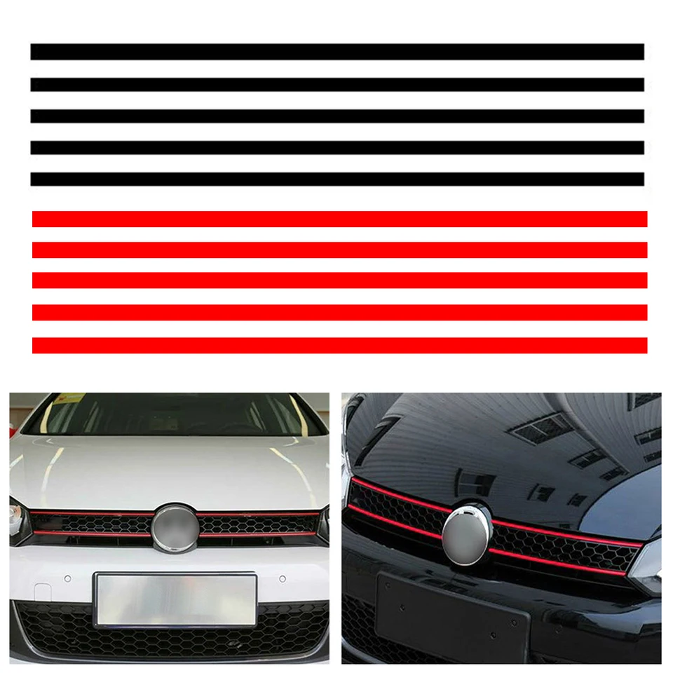Automobilky reflexné nálepky predná kapucňa mriežky obtisky automobil Fit Fit for VW Golf 6 7 Tiguan Styling