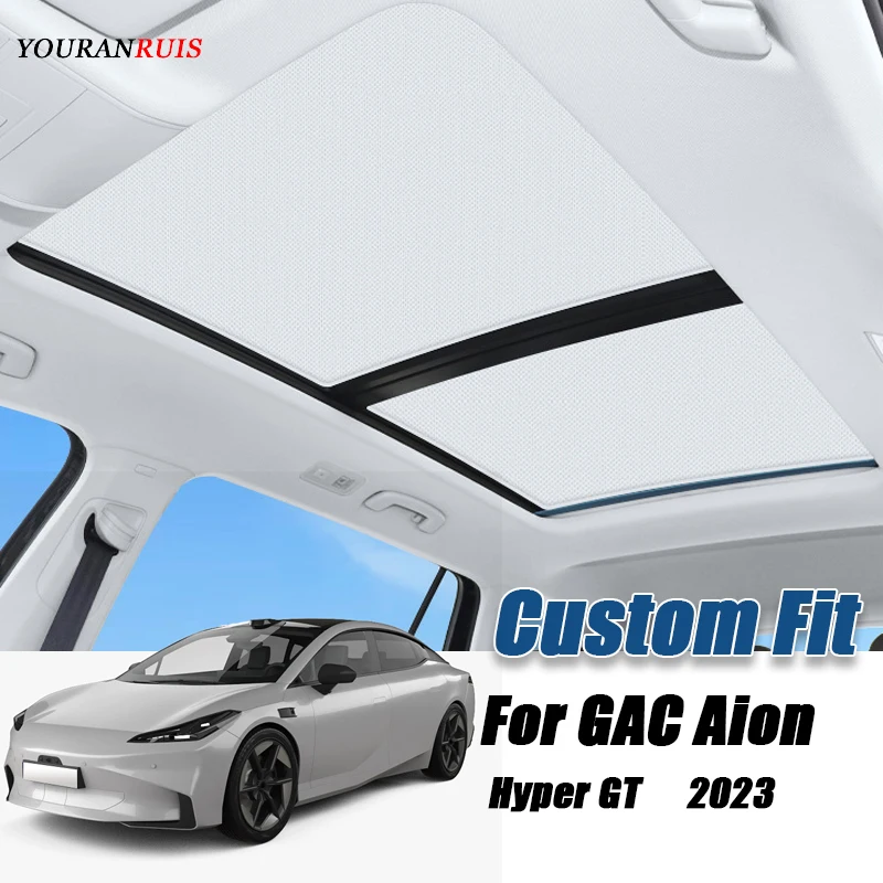 Automobilová elektrostatická adsorpcia Strešná slnečná izolácia slnečnej slnečnej izolácie pre GAC aion Hyper GT 2023 Svietidlo slepé tieňovacie nálepka