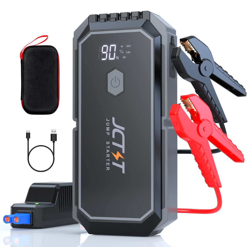 Automobilová skoková štartér 2000a Jump Starter Batéria batérie až do 8,0 l plynu a 7,0 l dieselových motorov 12 V prenosný skokový box so 4 m