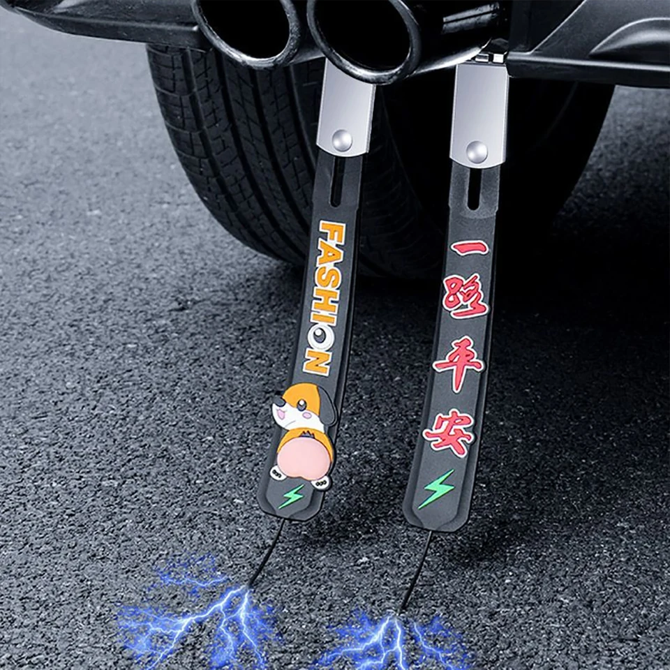 Automobilová statická elektrina s jednoduchým medeným drôtom Stylingový kovový remeň Vyhnite sa Antistatic Auto Electrostatic Belt Resadler