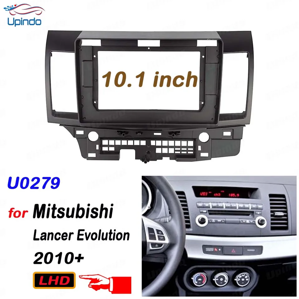 Automobilové doplnky 2 DIN 10,1 palca Android Radio GPS Fascia Panel Audio Video Rám Dash doska Mount Kit pre Mitsubishi Lancer 2010