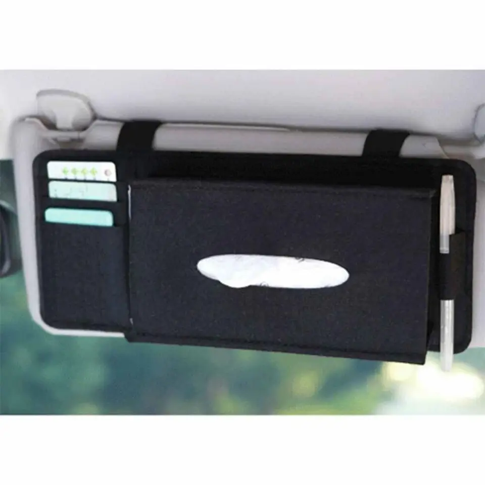Automobilové doplnky na obrúsky držiak na držiak vrecka na slnečné varenie typu Sun Card Storage