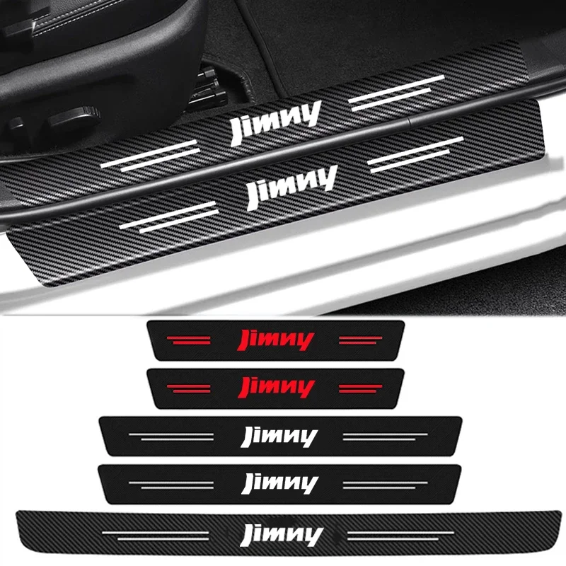 Automobilové doplnky pre Suzuki Jimny 2023 Dverové prahové prahové hodnoty proti stropu nálepka kmeň kmeň nárazníky bočné nálepky chránia film