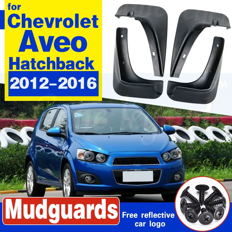 Automobilové klapky pre Chevrolet Aveo Sonic TM Barina Hatchback 2012-2016 Mudflaps Splash Guards Mud Flap Mudguards 2013 2014 2014
