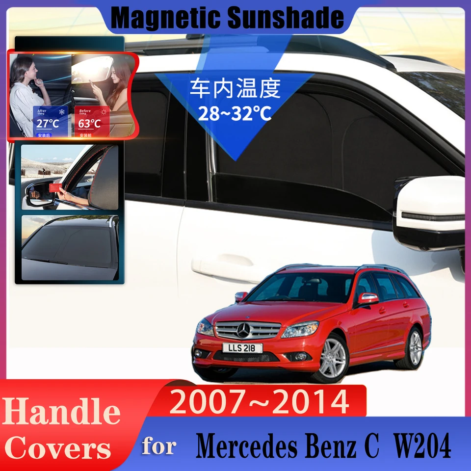 Automobilové krytie Sunshades for Mercedes Benz C Class W204 Station Wagon 2007 ~ 2014 Sunshade Sunshade Auto pokrýva príslušenstvo