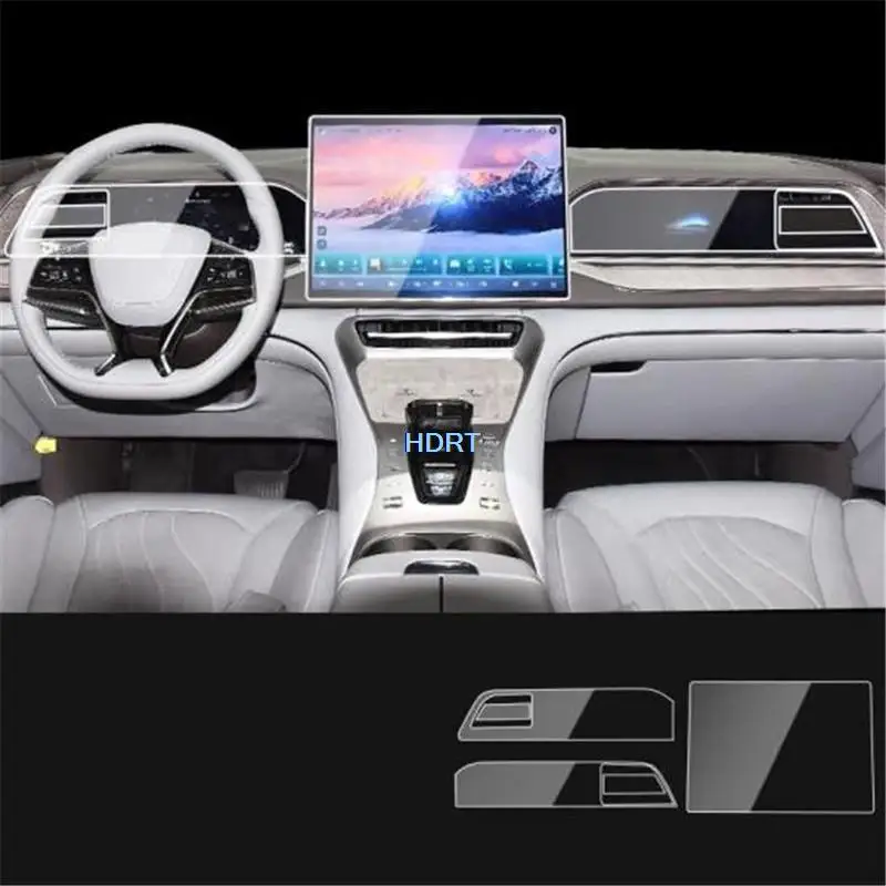 Automobilové navigačné centrum konzoly Interiér Displej dotykovej obrazovky Ochranný film Fit for Byd Denza N7 2022 + príslušenstvo Styling automobilu