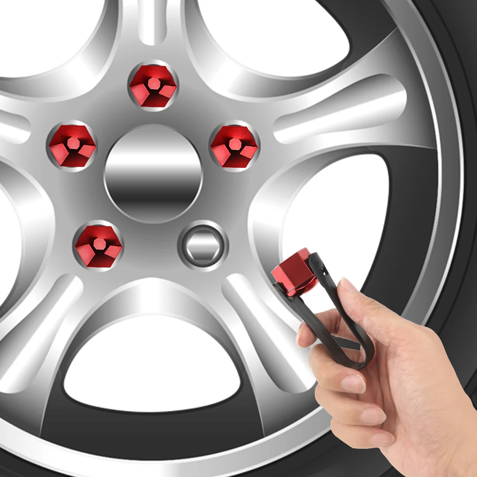 Automobilové orechy CAPS STYLING STYLING DRUFON DROBNÝ OBCHODNÉ OBCHODNÉ OBCHODNÉ OBCHODNÉ OBCHODU 21 mm automatický náboj skrutk