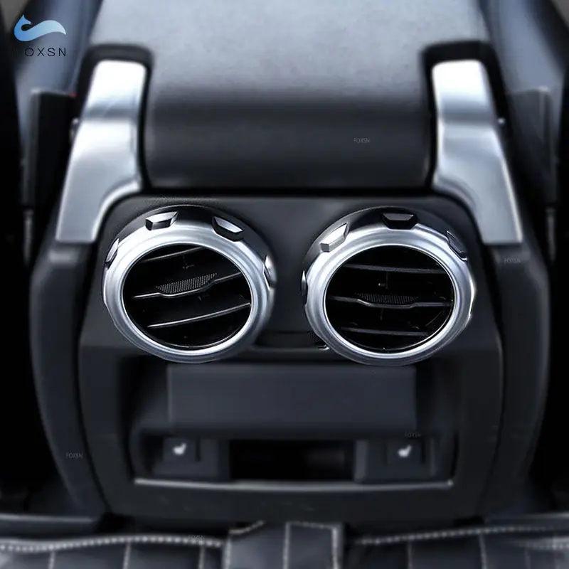 Automobilové príslušenstvo lakťová lakťová lakťová skrinka Zadný vzduchový vývod Vent Abs Chrome Cover Tin