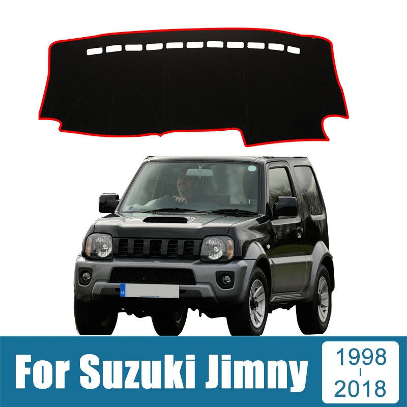 Automobilové príslušenstvo pre Suzuki Jimny 1998-2011 2012 2013 2014 2015 2016 2017 2018 Obálka prístrojovej dosky sa vyhnúť koberci slnečného tieňa ľahkého slnečného tieňa