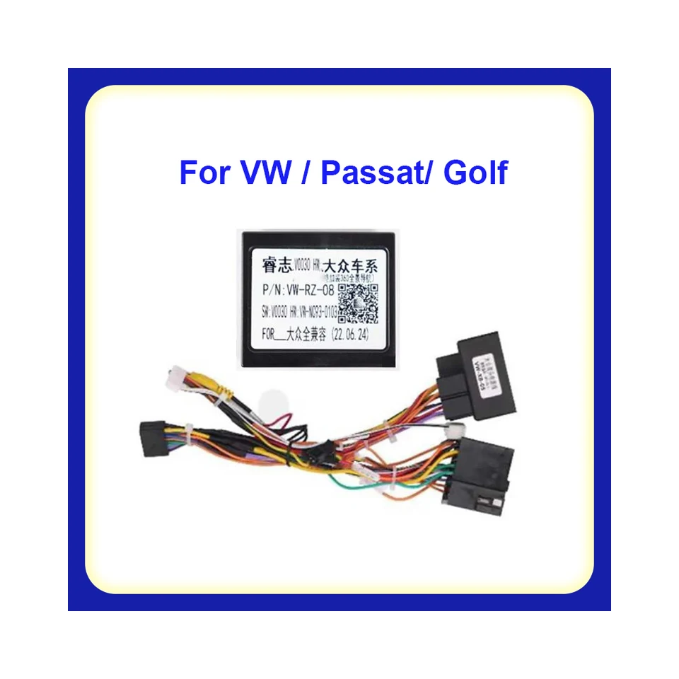 Automobilové rádio Canbus Box VW-RZ-08 pre VW Touran/ Passat/ Golf/ Tiguan/ T5 Wedič