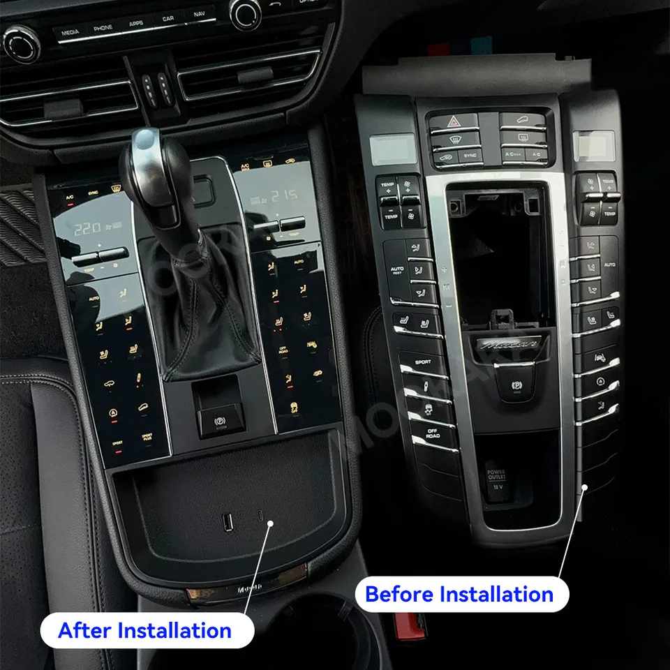 Automobilové sedlo pre Porsche Macan 2013-2021 Konzola riadiaci stredový panel LCD dotykový panel automatické interiérové ​​náhradné diely Výmenné diely