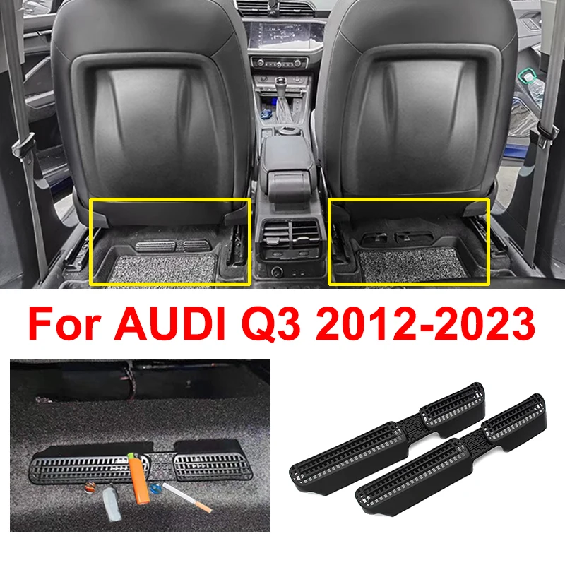 Automobilové vetracie kryty pre Audi Q3 Sportback 8u F3 Zadné sedadlo A/C Outlet DustodoPusp Atple Drusproof