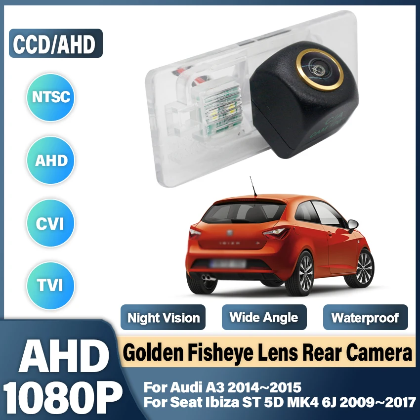 Automobilové zobrazenie fotoaparátu Overting Camera HD CCD Night Vision for Audi A3 2014 ~ 2015 pre sedadlo Ibiza St 5D MK4 6J 2009 ~ 2017