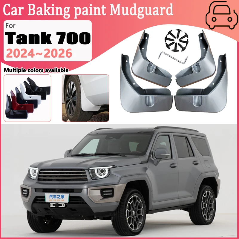 Automobilový blatník pre veľkú stenu GWM Tank 700 2024 ~ 2026 Predné zadné bahenné vločky Pekávo