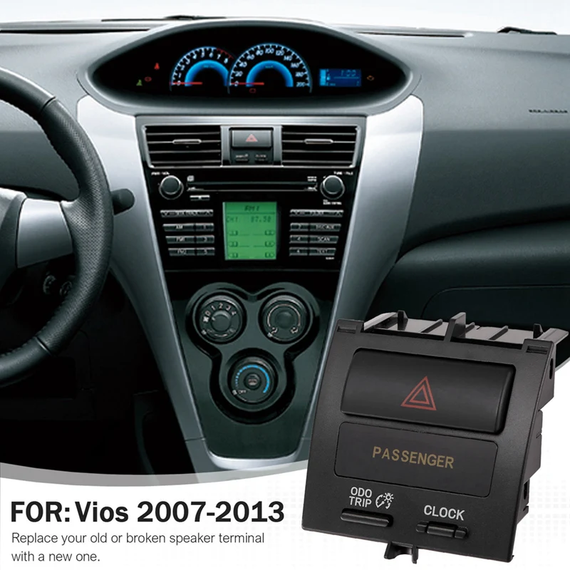 Automobilový dashboard núdzový prepínač zostava dvojité bleskové tlačidlo VAROVANIE BLOTH BLOTH pre Toyota VIOS YARIS