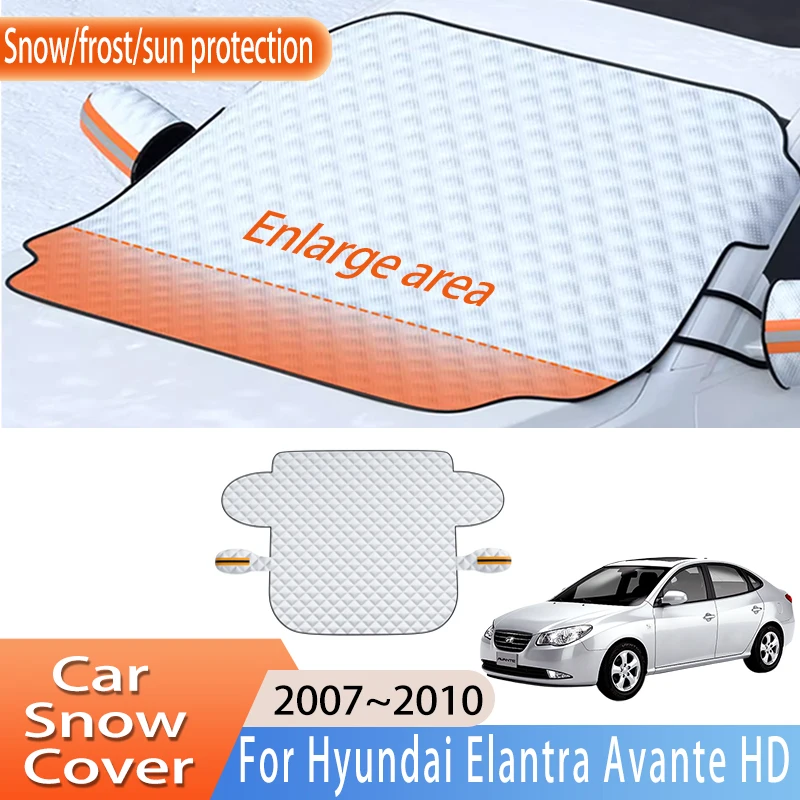 Automobilový doplnok pre Hyundai Elantra Avante HD 2007 ~ 2010 predné čelné sklo Snehový pokrývka ľadového mrazu Slnko chránič Autoprotestu
