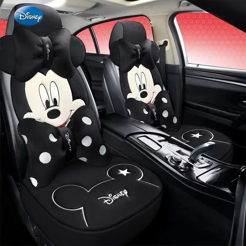 Automobilový interiérový sedadlo vankúš roztomilý karikatúra Disney Style Plno sada napoly balenie dekorácie dievčenské doplnky automobilov autosedačky autosedačky