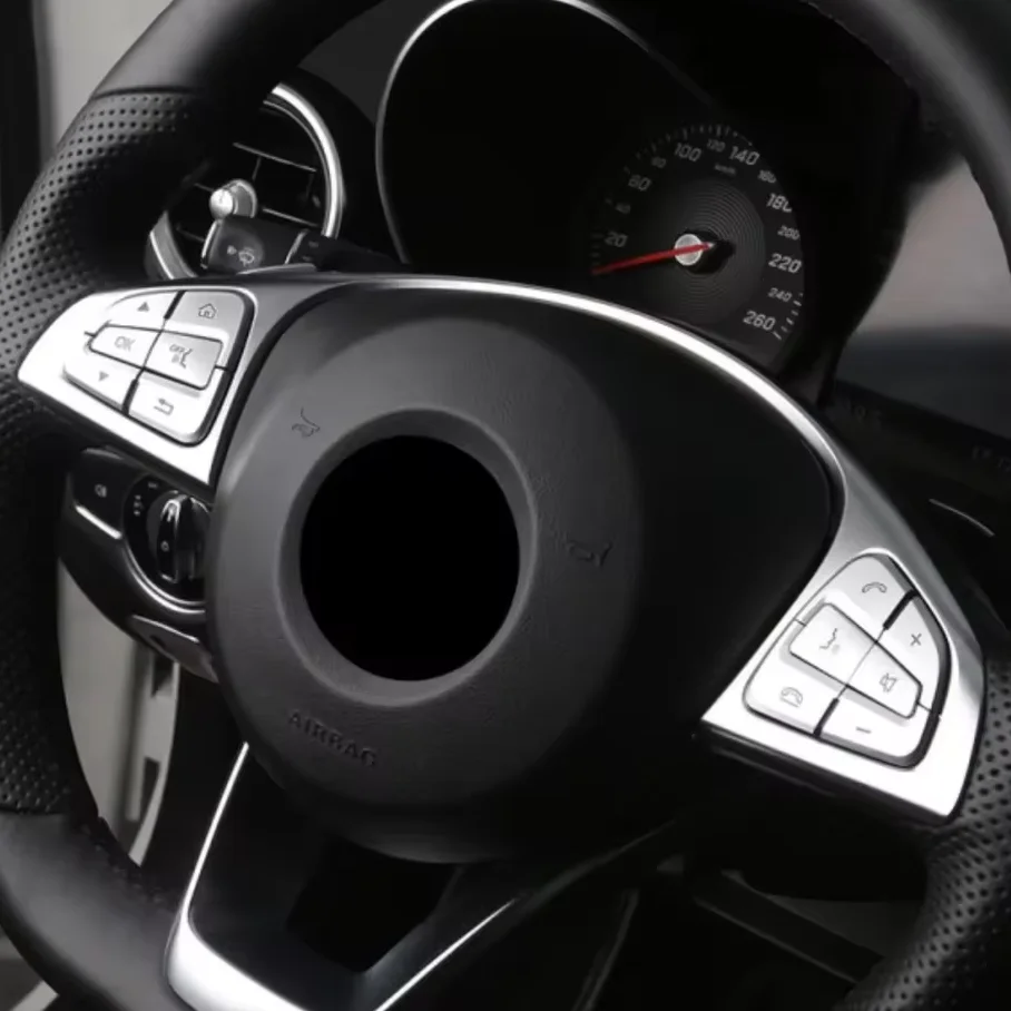 Automobilový kryt na gombíky na gombíky TRIST FIT FIT For Mercedes Benz C W205 GLC X253 V trieda VITO W447 Automatické príslušenstvo