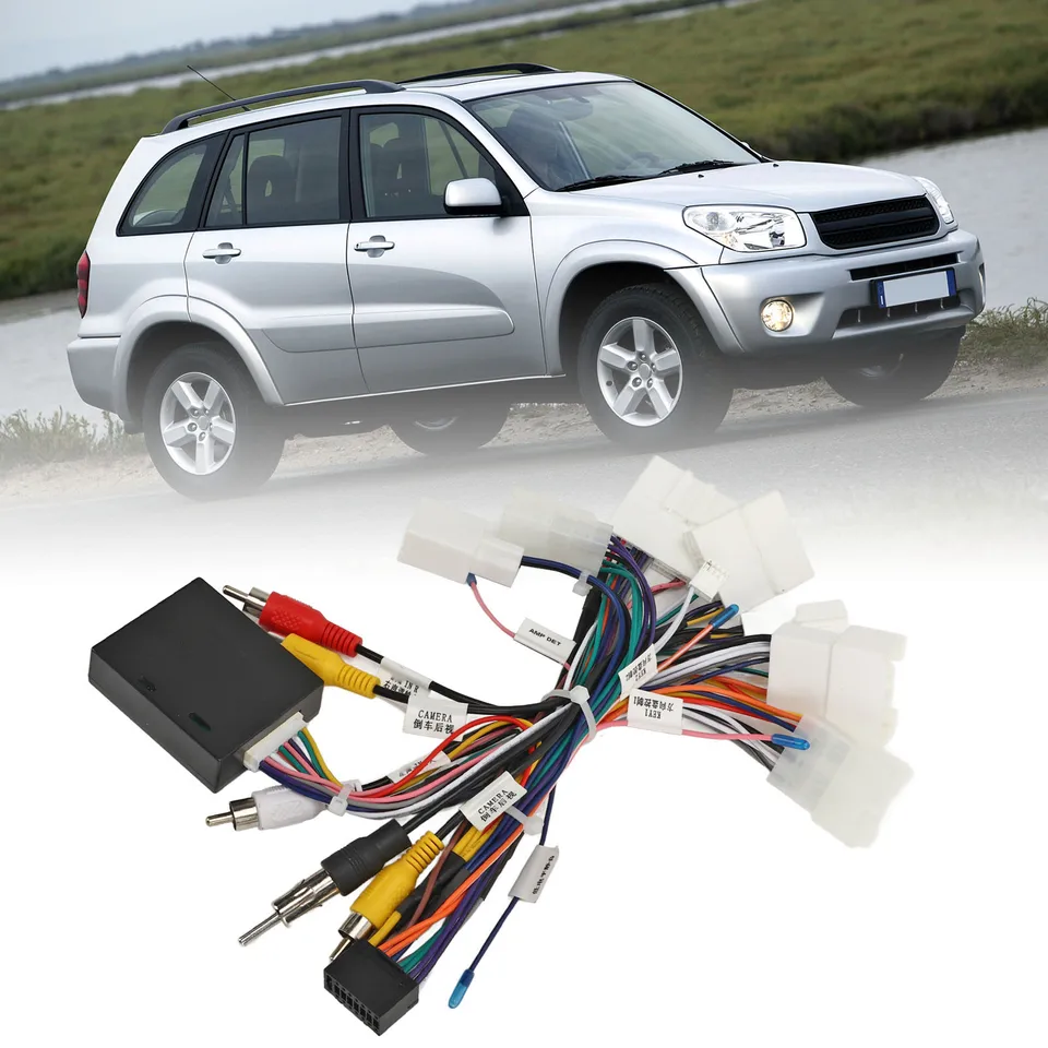 Automobilový kábel s stereofónnym rádiom s adaptérom dekodéra USB Canbus pre Camry Corolla RAV4 4Runner Tacoma zosilňovača SWC