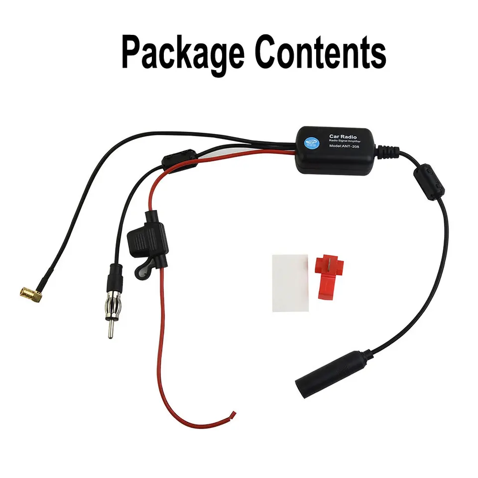 Automobilový letecký letecký Aerial DAB AM FM Radio Car Anténa Splitter Signal Signal Radio Active Anténa Aerial Adapter Adapter Kábel