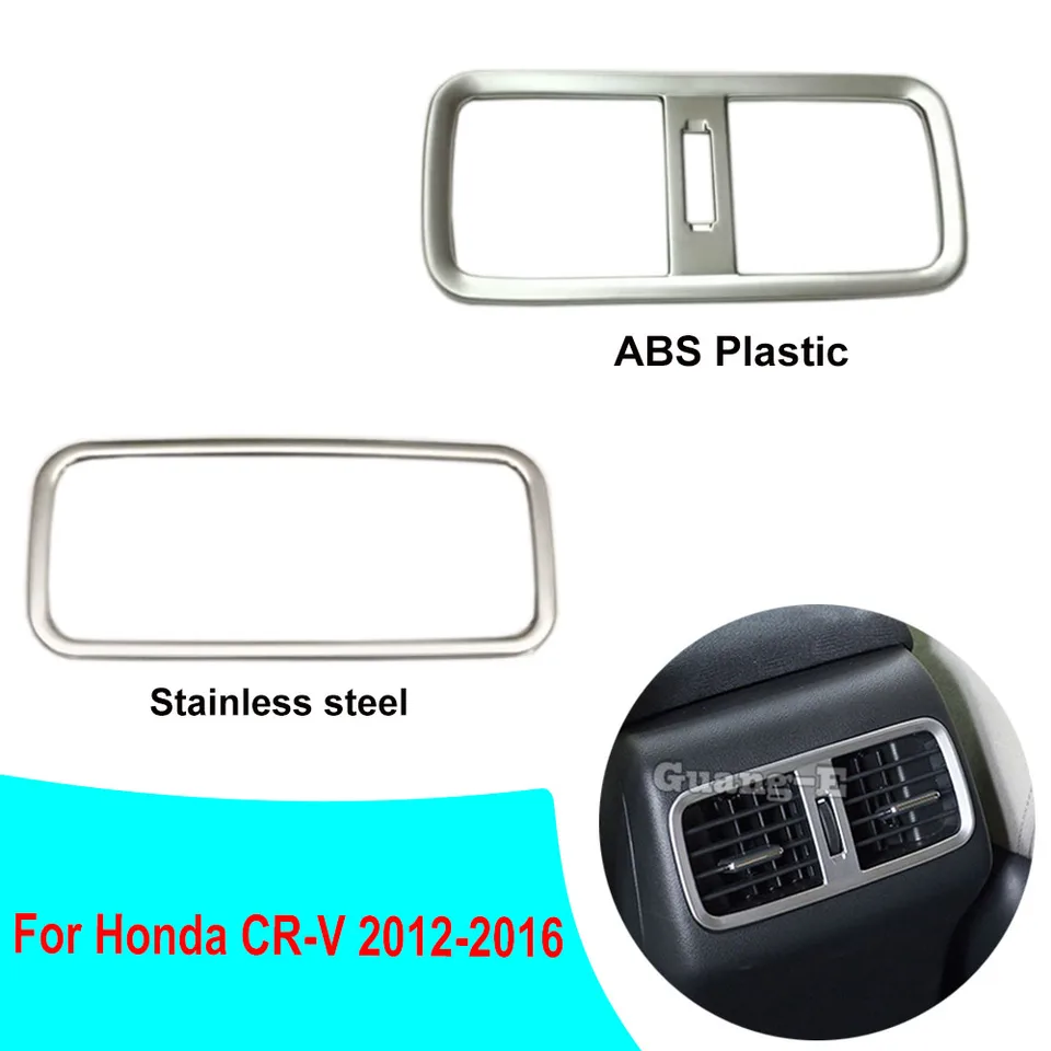 Automobilový matný kryt kryt zadnej zadnej klimatizácie Condition Outlet Vent Kuoky 1ks pre Honda CRV CR-V 2012 2013 2014 2015 2015