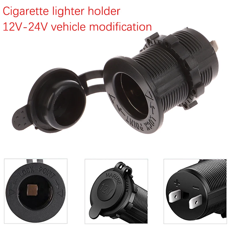 Automobilový motocykel Cigaret Seckets Sockets Sockets Outlet 12v-24V vodotesná cigaretová zapaľovacia zásuvka