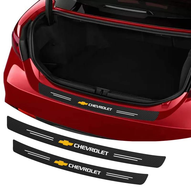 Automobilový nálepka zadný nárazník Chránič uhlíkových vlákien Decor Doplnky pre Chevrolet Lacetti Aveo Cruze Malibu Camaro