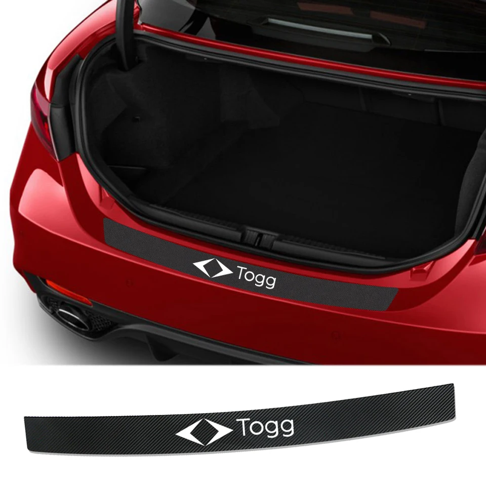 Automobilový nárazník kmeňa chránič ochranného krytu nálepka uhlíkové vlákno pre togg t10x