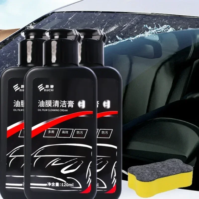 Automobilový olejový film Remover Paste čistiaci krém automatické čelné sklo vodné škvrny na odstránenie farby okenné čistiace auto detail
