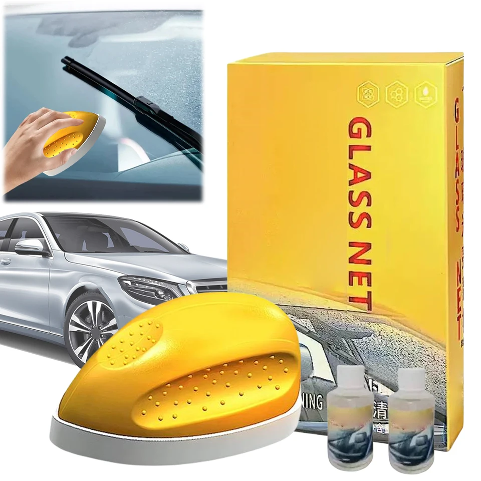 Automobilový olejový remover kefka s náplňou tekutý sklenený olejový film Remover Strong olejový film Demontáž automatické čistenie skla myš